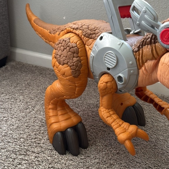 MATTEL 2018 JURASSIC WORLD MEGA MOUTH GIANT T-REX DINSAUR JURASSIC PARK TESTED - Picture 3 of 7